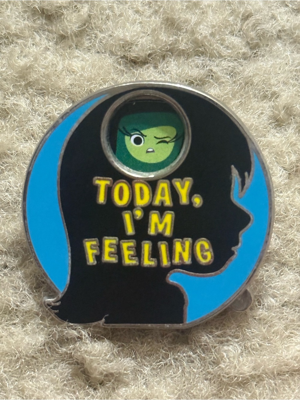 Disney World Inside Out Riley “Today I’m Feeling” Spinner Pin - Picture 5 of 6